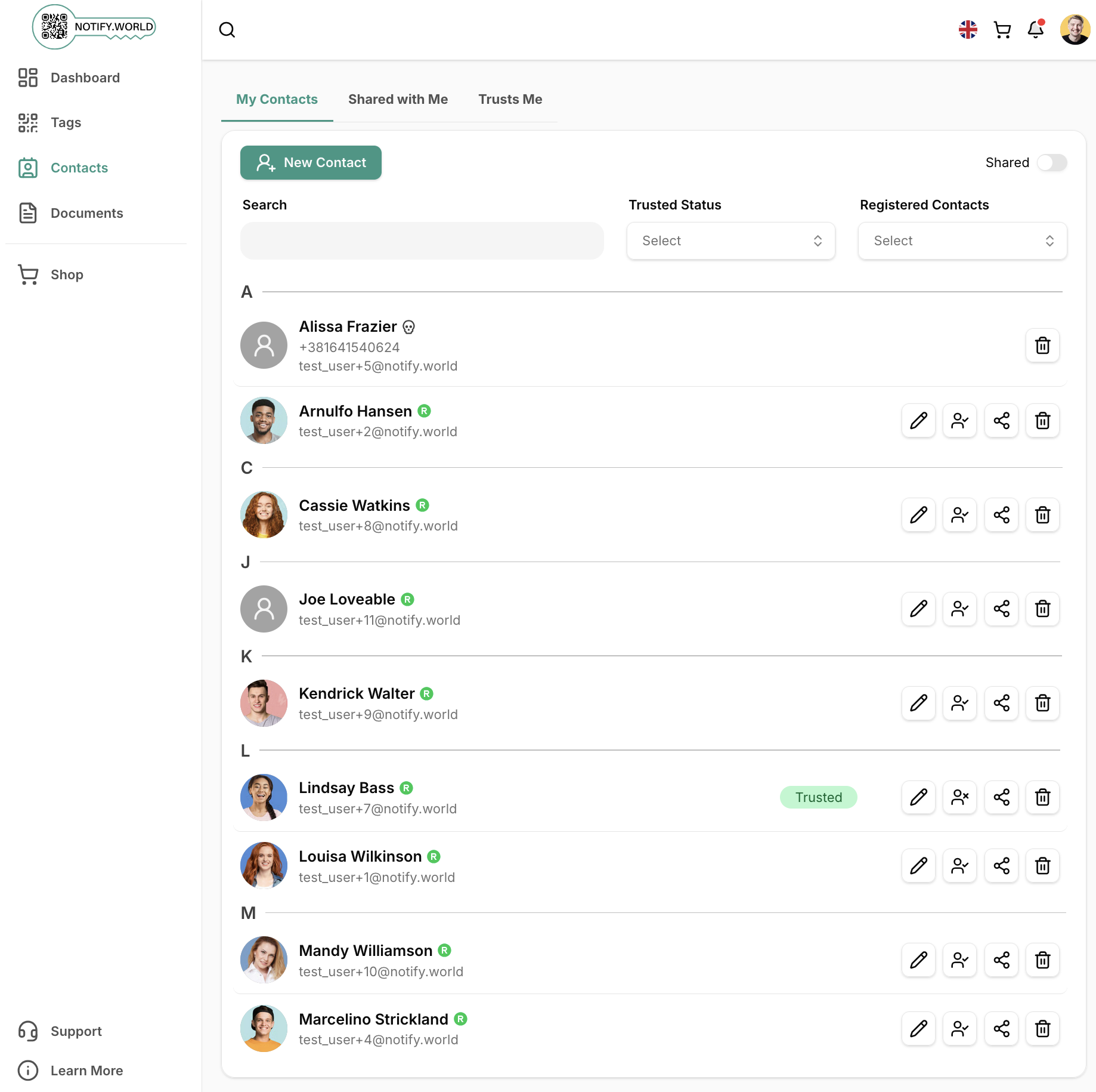 Manage Contacts Image